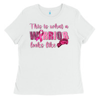 White This Is What a Warrior Looks Like Ladies Tee - texasbilliewilder
