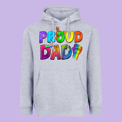 Proud Dad Heavyweight Hoodie Designed By Nancycooperartshop