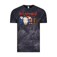 Cloud Black Western Star Spangled Baby Cow Vintage Tee - LillyAllenDesigns