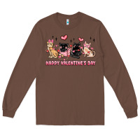 Chestnut happy valentines day cats Long Sleeve Tee - MaliasSmallBusiness