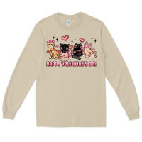 Mushroom happy valentines day cats Long Sleeve Tee - MaliasSmallBusiness