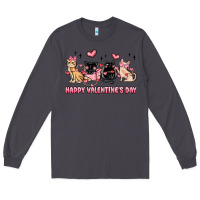 Smoke happy valentines day cats Long Sleeve Tee - MaliasSmallBusiness