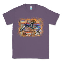 Lavender aztec leopard cowhide wood western background Classic Tee - AdoDesignShop