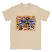 Mushroom aztec leopard cowhide wood western background Classic Tee - AdoDesignShop