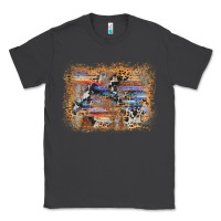 Smoke aztec leopard cowhide wood western background Classic Tee - AdoDesignShop