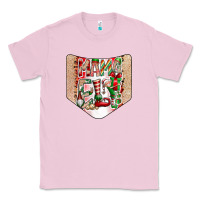 Bubblegum Pink Christmas Pocket Classic Tee - CowhideDigitalArt