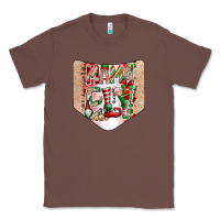 Chestnut Christmas Pocket Classic Tee - CowhideDigitalArt
