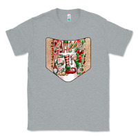 Heather Grey Christmas Pocket Classic Tee - CowhideDigitalArt