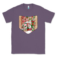 Lavender Christmas Pocket Classic Tee - CowhideDigitalArt