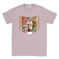 Lilac Christmas Pocket Classic Tee - CowhideDigitalArt