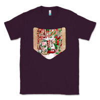 Plum Christmas Pocket Classic Tee - CowhideDigitalArt