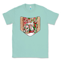 Seafoam Christmas Pocket Classic Tee - CowhideDigitalArt