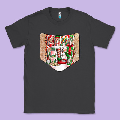 Christmas Pocket Classic Tee Designed By Cowhidedigitalart
