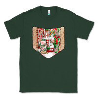 Sports Green Christmas Pocket Classic Tee - CowhideDigitalArt