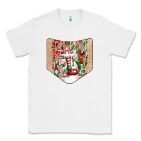 White Christmas Pocket Classic Tee - CowhideDigitalArt
