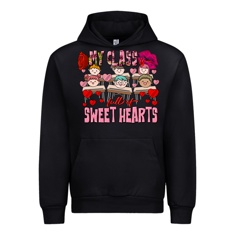 Valentine's Day My Class Is Full Of Sweet Hearts Urban Hoodie by FaDigitalArtStudio | Teevron
