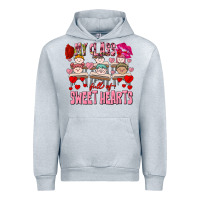 Heather Grey Valentine's Day my class is full of sweet hearts Urban Hoodie - FaDigitalArtStudio