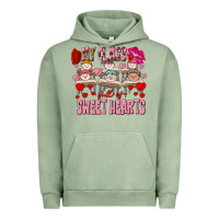 Pigment Oil Green Valentine's Day my class is full of sweet hearts Urban Hoodie - FaDigitalArtStudio