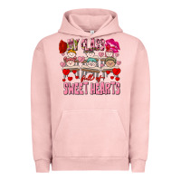 Pigment Salmon Valentine's Day my class is full of sweet hearts Urban Hoodie - FaDigitalArtStudio