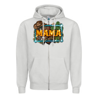 Dove Grey mama cowboy western font cactuslove mom Zipper Hoodie - LillyAllenDesigns