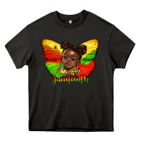 Asphalt juneteenth butterfly black girl Heavy Core Tee - HRA Design Shop