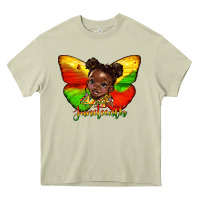 Mossy juneteenth butterfly black girl Heavy Core Tee - HRA Design Shop