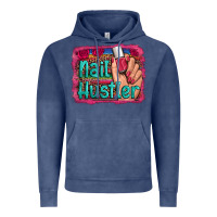 Nail Hustler Serape Leopard Background Vintage Hoodie | Teevron