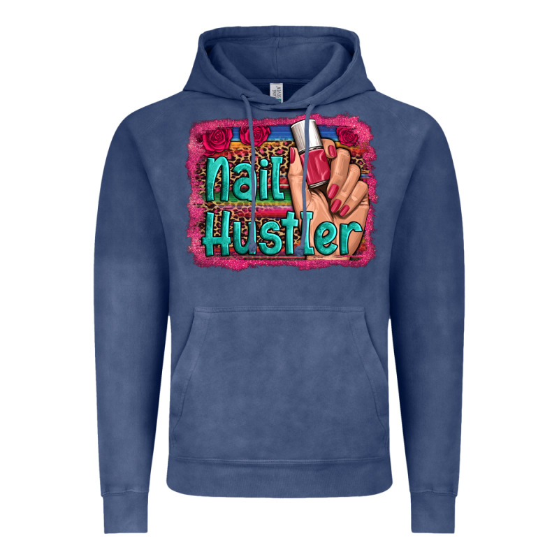 Nail Hustler Serape Leopard Background Vintage Hoodie by Artiststas | Teevron