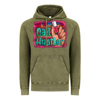Vintage Olive nail hustler serape leopard background Vintage Hoodie - Artiststas
