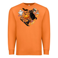 Carrot Halloween Heart Premium Sweatshirt - texasbilliewilder
