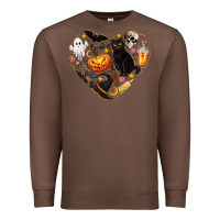 Chestnut Halloween Heart Premium Sweatshirt - texasbilliewilder