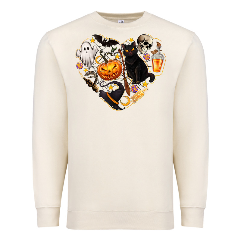 Halloween Heart Premium Sweatshirt by texasbilliewilder | Teevron