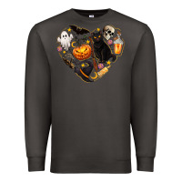Smoke Halloween Heart Premium Sweatshirt - texasbilliewilder