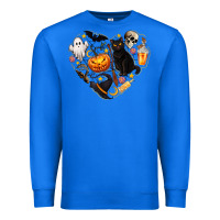 True Royal Halloween Heart Premium Sweatshirt - texasbilliewilder