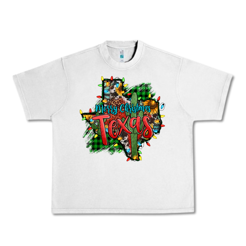 Western Desert Christmas Texas Map Urban Heavy Tee by Jasminsmagicworld | Teevron