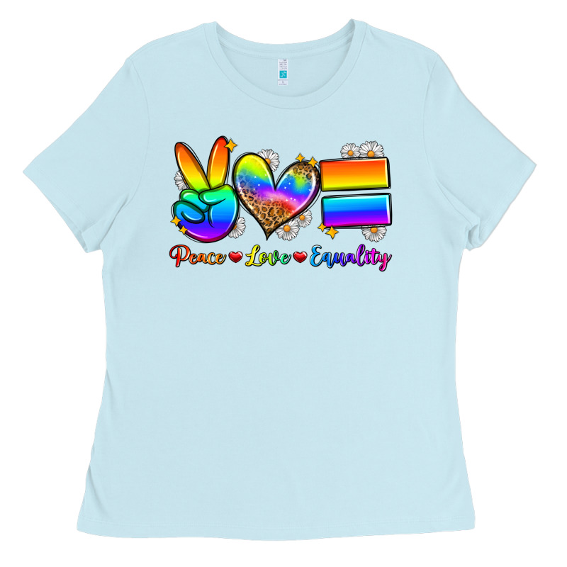 Peace Love Equality Ladies Tee by Zillion Design Studio | Teevron