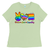 Matcha peace love equality Ladies Tee - Zillion Design Studio
