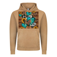 Vintage Camel turquoise sunflower hearts Vintage Hoodie - Jasminsmagicworld