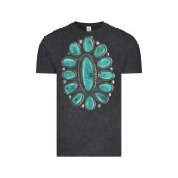 Vintage Black Turquoise Gemstone Jewelry Vintage Tee - LillyAllenDesigns