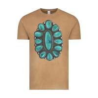 Vintage Camel Turquoise Gemstone Jewelry Vintage Tee - LillyAllenDesigns