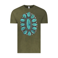 Vintage Olive Turquoise Gemstone Jewelry Vintage Tee - LillyAllenDesigns