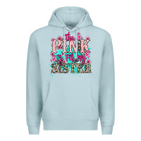 Blue Mist The pink is for my sister Cancer Awareness Premium Hoodie - HowdyJamesFarm