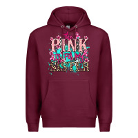 Burgundy The pink is for my sister Cancer Awareness Premium Hoodie - HowdyJamesFarm