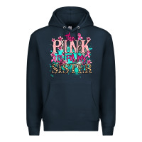 Navy The pink is for my sister Cancer Awareness Premium Hoodie - HowdyJamesFarm