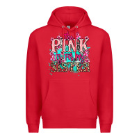 Red The pink is for my sister Cancer Awareness Premium Hoodie - HowdyJamesFarm