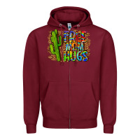 Burgundy free mom hugs Zipper Hoodie - LillyAllenDesigns