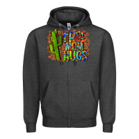 Charcoal Heather free mom hugs Zipper Hoodie - LillyAllenDesigns