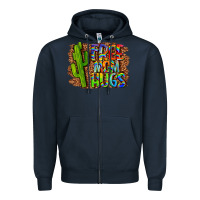 Navy free mom hugs Zipper Hoodie - LillyAllenDesigns