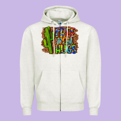 Free Mom Hugs Zipper Hoodie Designed By Lillyallendesigns