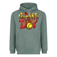 Sage Game Day Softball Heavyweight Hoodie - NancyCooperArtShop